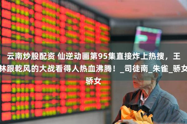 云南炒股配资 仙逆动画第95集直接炸上热搜，王林跟乾风的大战看得人热血沸腾！_司徒南_朱雀_骄女